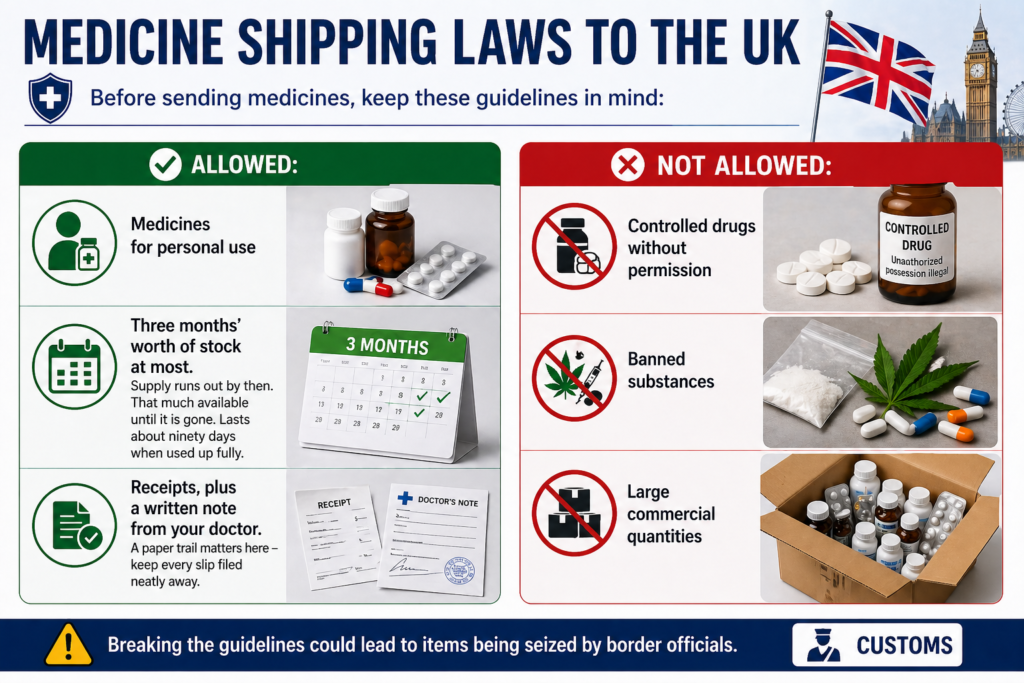 Medicine Shipping Laws to the UK